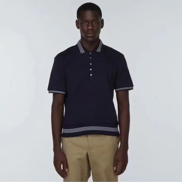 톰브라운 남성 폴로 반팔티 - Thom Browne Mens Polo Tshirts - t… - 1