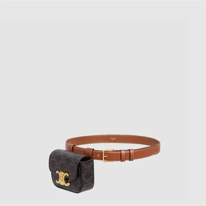 셀린느 여성 트리오페 샤이니 벨트 백 - Celine Womens Triomphe Shin… - 1