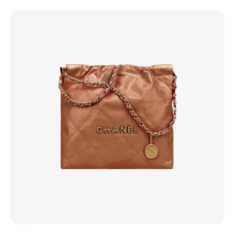 샤넬 22백 스몰 베이지 골드- Chane 22 Bag Small Bag - ch2716z - 1