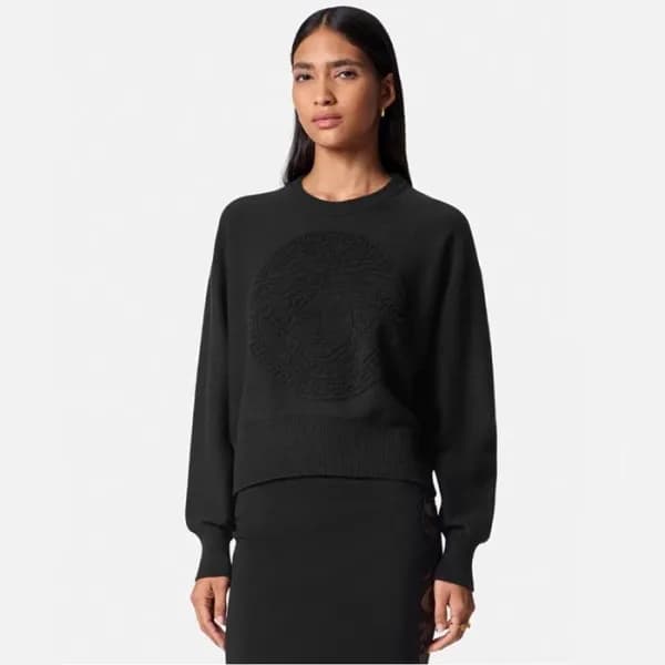 베르사체 여성 라운드 스웨터 - Versace Womens Round Sweater - v… - 1