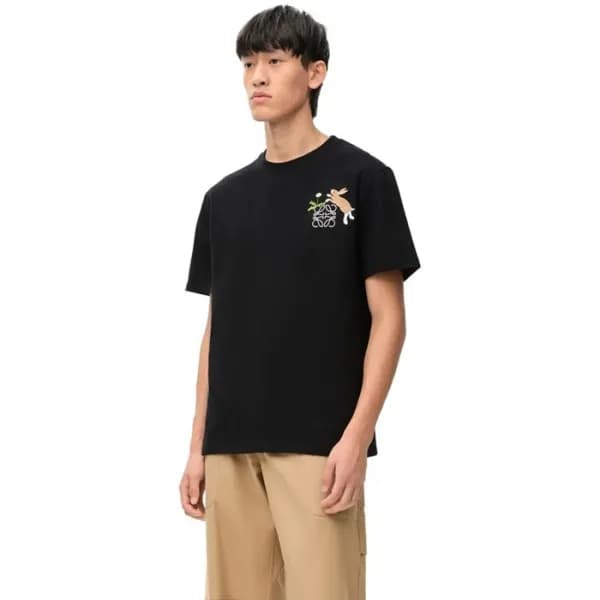 로에베 남성 라운드 반팔티 - Loewe Mens Round Tshirt - loc4784… - 1