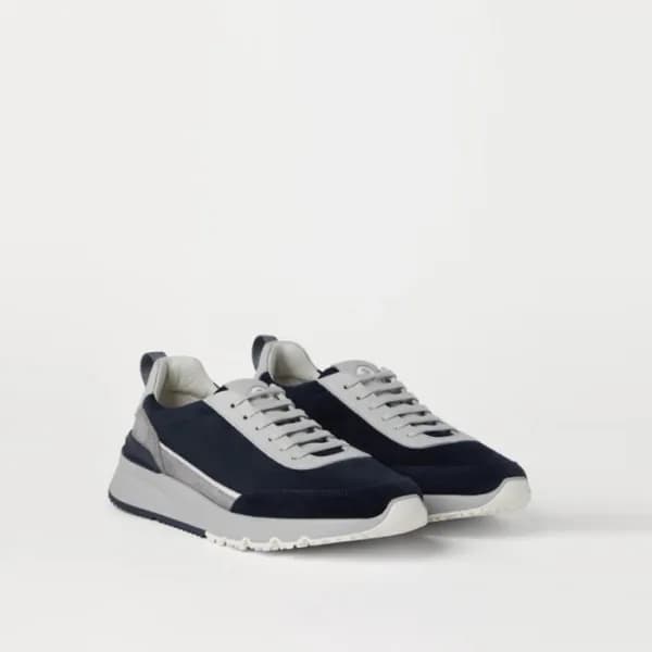 브루넬로쿠치넬리 남성 레더 스니커즈 - Brunello Cucinelli Mens Snea… - 1