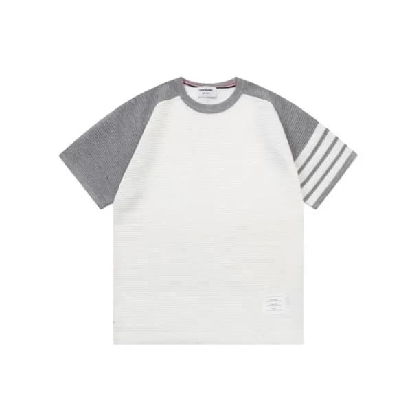 톰브라운 남성 라운드 반팔티 - Thom Browne Mens Round Tshirts -… - 1