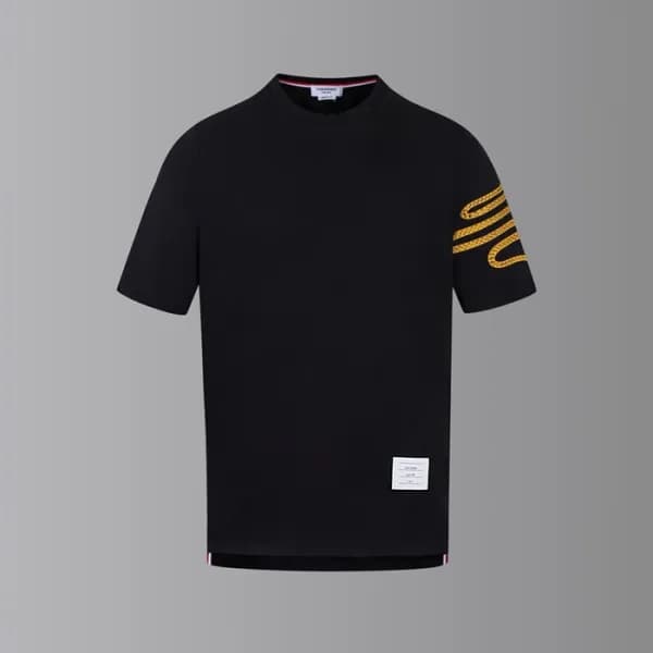 톰브라운 남성 라운드 반팔티 - Thom Browne Mens Round Tshirts -… - 1