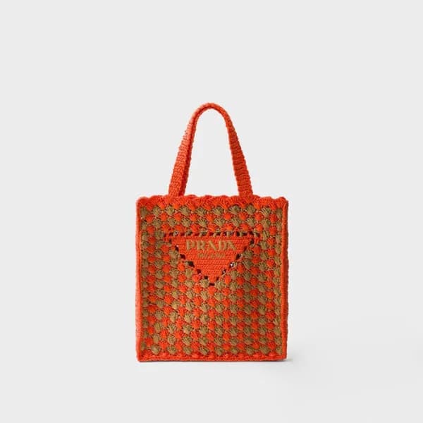 프라다 여성 크로셰 토트백 1BG393 - Prada Womens Crochet Tote … - 1