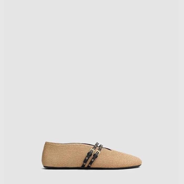 알라이아 여성 발레 플랫 슈즈 - Alaia Womens Ballet Flat Shoes … - 1