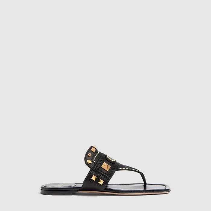 발렌티노 여성 플라스터 캐스터 고트스킨 통 샌들 - Valentino Womens Plas… - 1