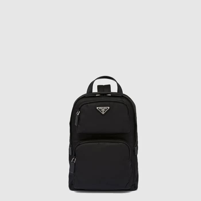 프라다 남성 리나일론 가죽 백팩 2VZ105 - Prada Mens Re-Nylon And… - 1