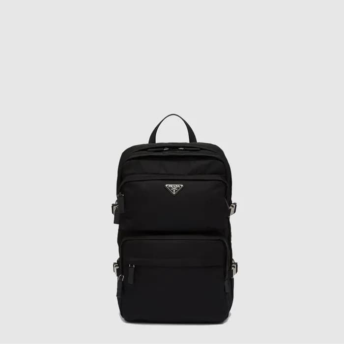 프라다 남성 리나일론 가죽 백팩 2VZ101 - Prada Mens Re-Nylon And… - 1