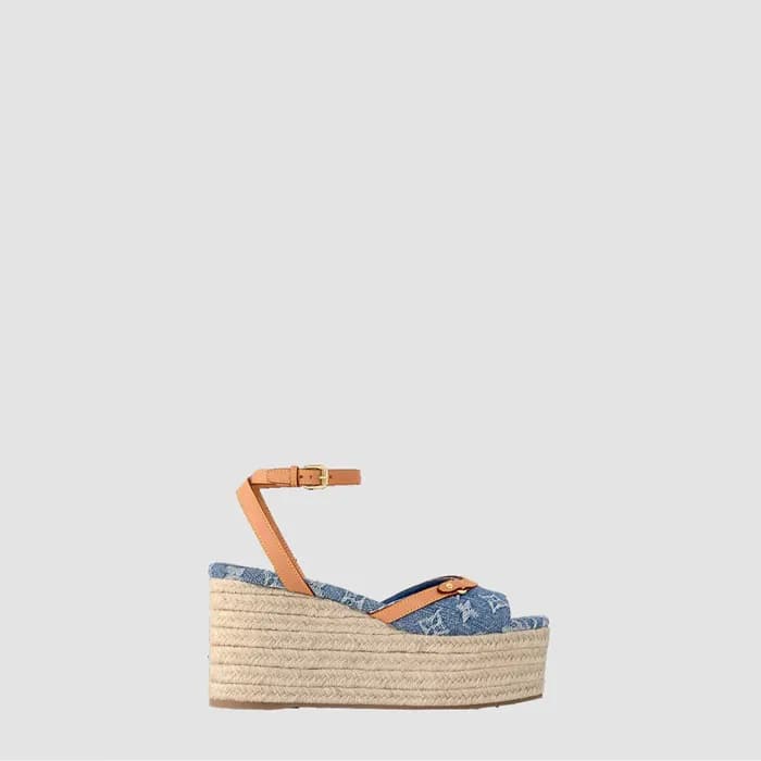 루이비통 여성 헬리오스 웨지 샌들 - Louis vuitton Helios Wedge Sa… - 1