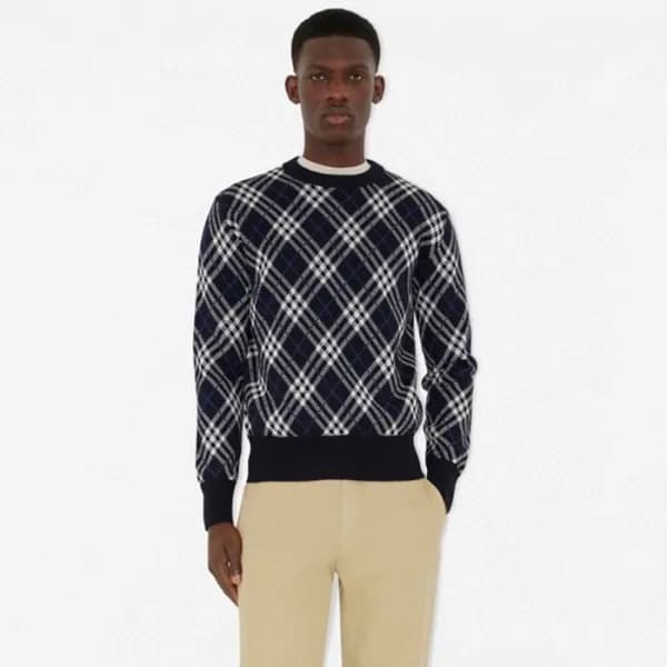 버버리 남성 라운드 스웨터 - Burberry Mens Round Sweater - buc… - 1