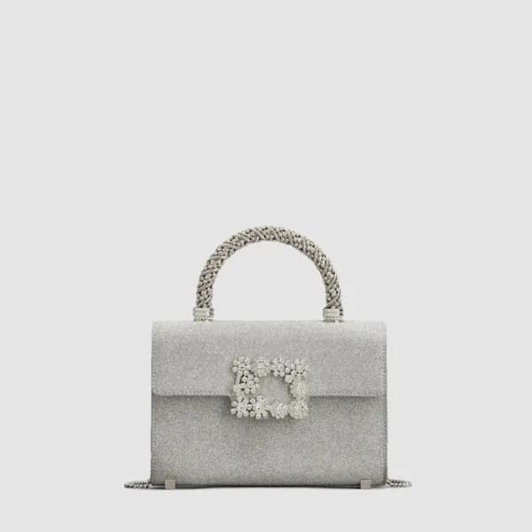 로저비비에 여성 플라워 스트라스 주얼 앤벨롭 미니 백 - Roger Vivier Women… - 1