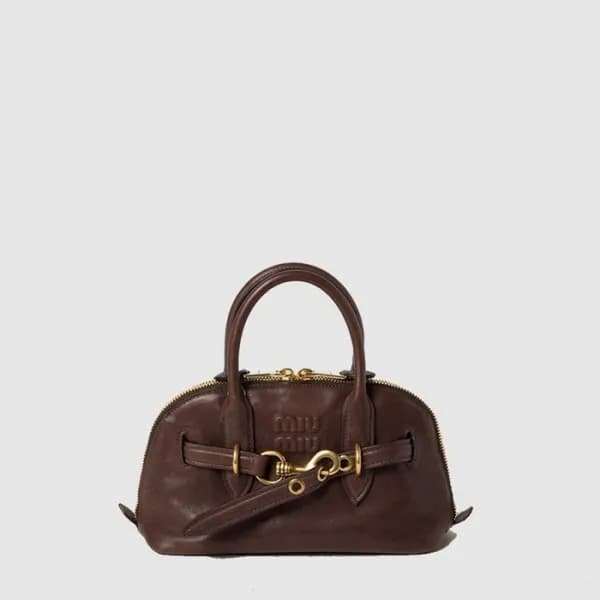 미우미우 여성 아방뛰르 나파 가죽 탑 핸들 백 - Miumiu Womens Avanture… - 1