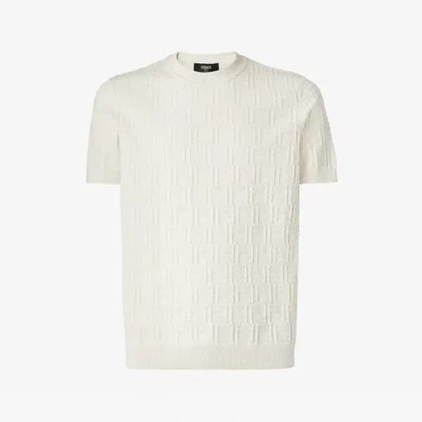 펜디 남성 라운드 반팔 티셔츠 - Fendi Mens Round Tshirt - fec14… - 1