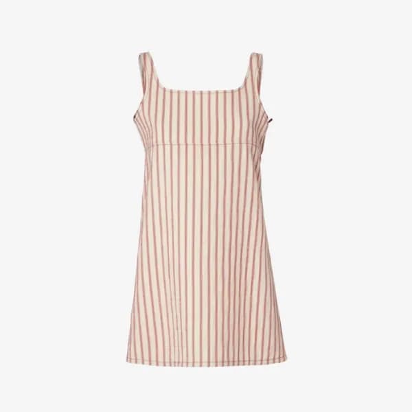 펜디 여성 스트라이프 자수 드레스 - Fendi Womens Striped Embroide… - 1