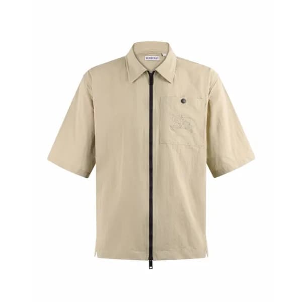 버버리 남성 집업 반팔 티셔츠 - Burberry Mens Zip-up Tshirt - b… - 1
