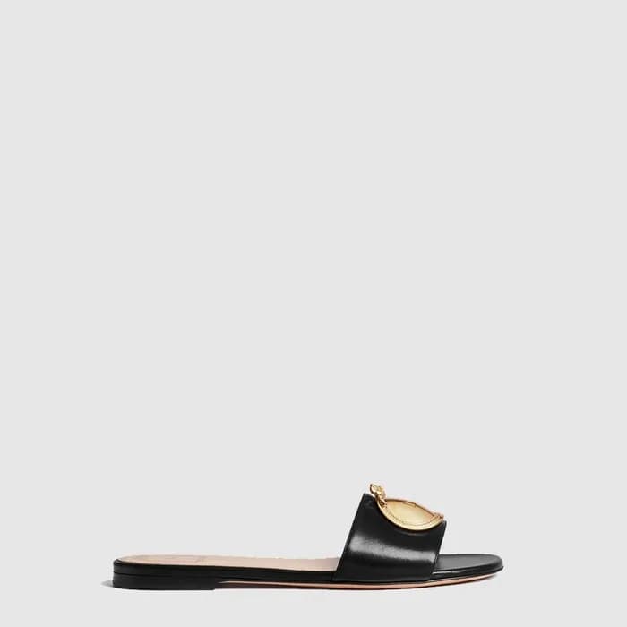 디올 여성 메달리옹 버클 슬라이드 - Dior Womens Medallion Buckle Slide - dis14458x - 1