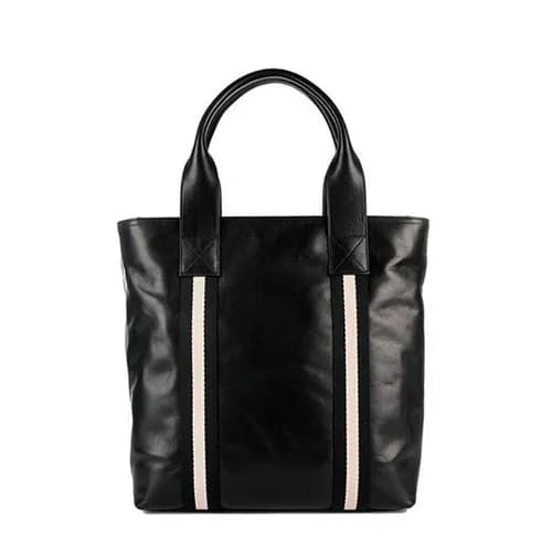 [발리] 블랙 수입가죽 남성용 숄더백 - ba0022b Bally Black Leather… - 1
