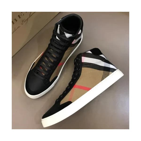 BURBERRY 2018 MENS CANVAS ANKLE SKEAKERS - 버버리 남성 … - 1