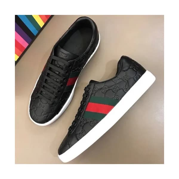 GUCCI 2018 MENS LEATHER SKEAKERS - 구찌 남성 레더 스니커즈 G… - 1