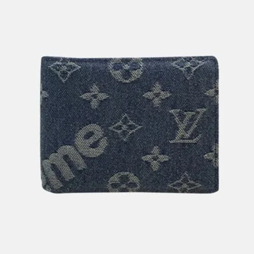 Louis Vuitton 2018 Supreme Brazza Monogram Wallet … - 1