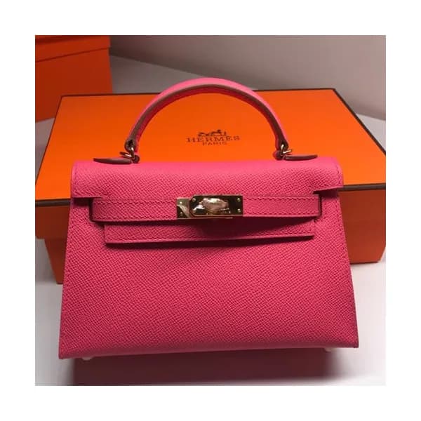 Hermes Mini Kelly 2 Epsom Leather Tote Shoulder Ba… - 1