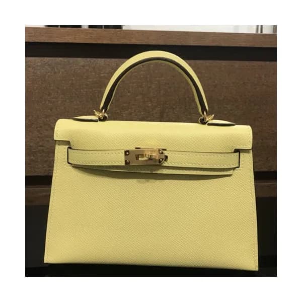 Hermes Mini Kelly 2 Epsom Leather Tote Shoulder Ba… - 1
