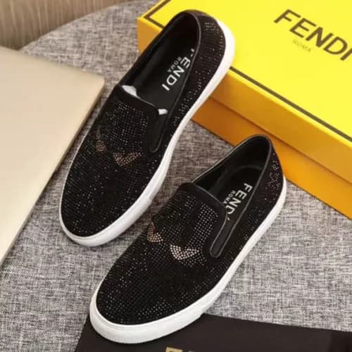 Fendi 2018 Mens Monster Slip-on Black - 펜디 몬스터 슬립온… - 1
