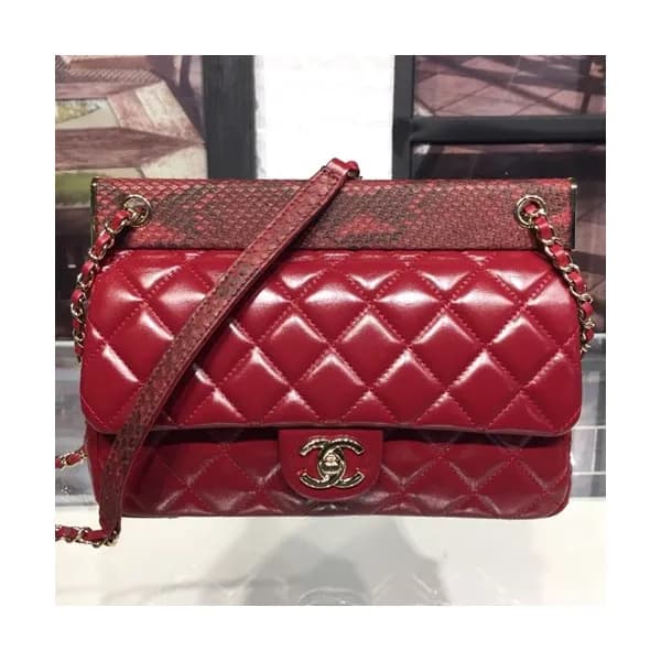 Chanel Leather Chain Shoulder Bag ,26CM - 샤넬 레더 체인… - 1