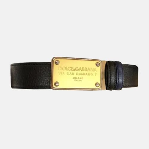 Dolce&Gabbana 2019 Mens Classic Box Buckle Leather… - 1