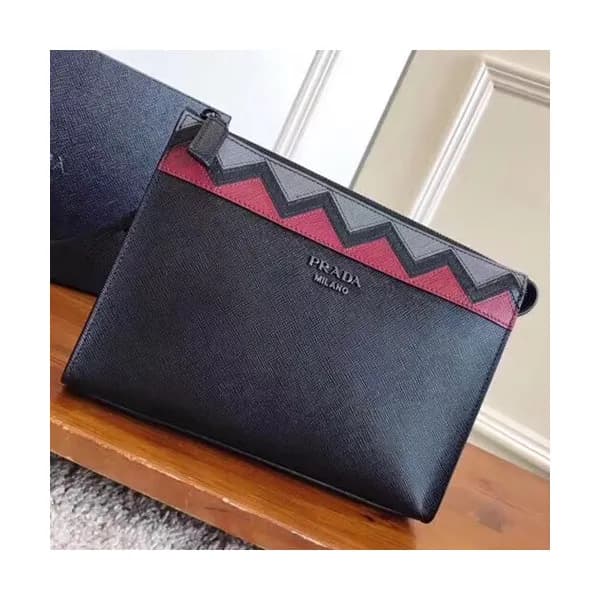 Prada Saffiano Mens Clutch Bag ,24CM - 프라다 사피아노 남성… - 1