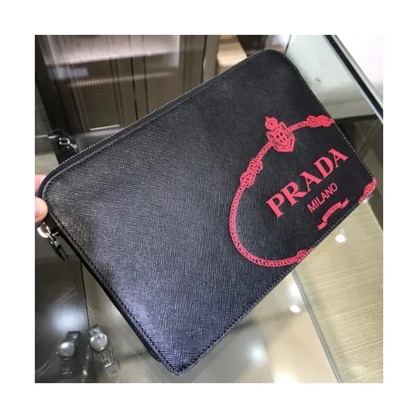 Prada 2019 Saffiano Mens Clutch Bag ,26.5CM - 프라다 … - 1