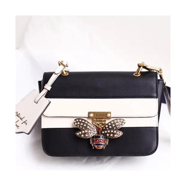 Gucci Queen Margaret Leather Shoulder Bag,22.5CM -… - 1