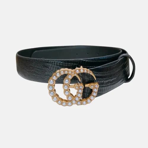 Gucci 2019 Ladies GG Preal Buckle Business Leather… - 1