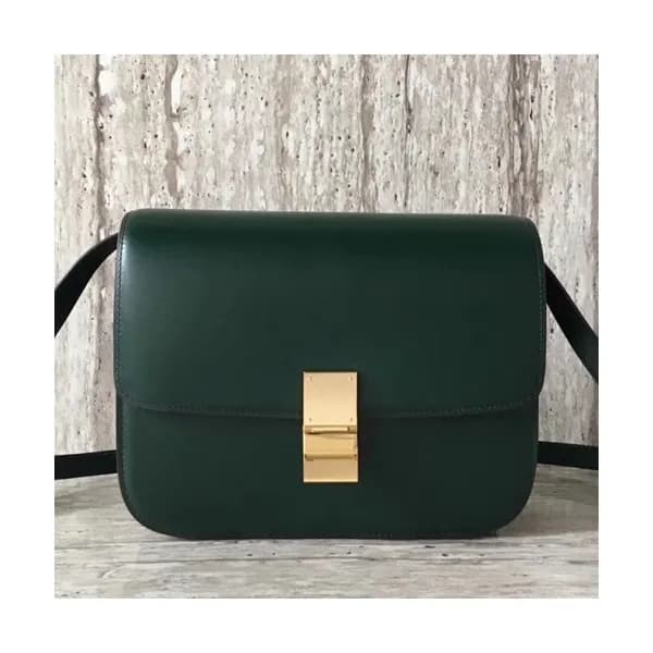 Celine Leather Classic Box Shoulder Bag,24CM - 셀린느… - 1