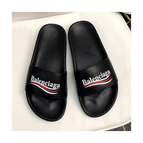 Balenciaga 2019 Mm/Wm Wave Logo Leather Slipper - … - 1