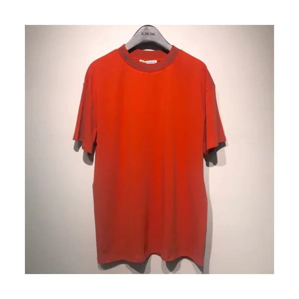 [파격특가]Acne 2019 Studios Mens Neck Logo Cotton Shor… - 1