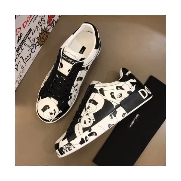 [트렌디]Dolce&Gabbana 2019 Mens Calfskin Panda Graffi… - 1