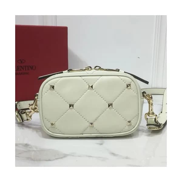 Valentino 2019 Leather Garavani Boomstud Camera Sm… - 1