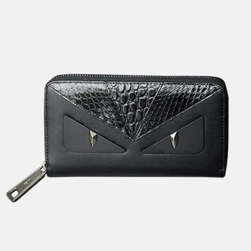Fendi 2019 Leather Zip Round Wallet - 펜디 남여공용 레더 지… - 1
