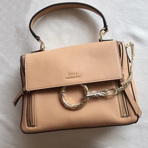 Chole 2019 Faye Leather Tote Shoulder Bag, 28cm - … - 1