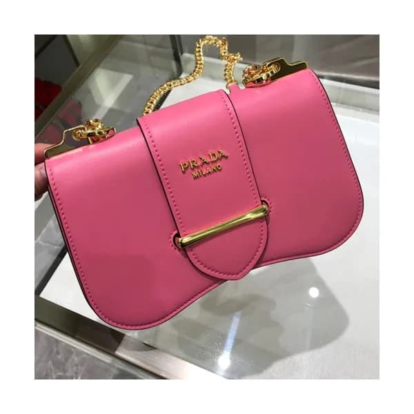 Prada 2019 Sidonie Saffiano Chain Shoulder Bag,24c… - 1