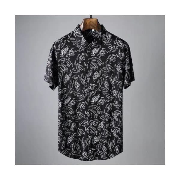 Dior 2019 Mens Slim Fit Short Sleeved Cotton Tshir… - 1