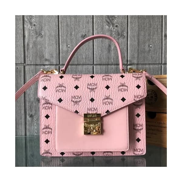 MCM 2019 Patricia Visetos Tote Shoulder Bag,27.5cm… - 1
