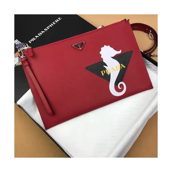 Prada 2019 Mens Clutch Bag ,28CM - 프라다 2019 남성용 클러… - 1