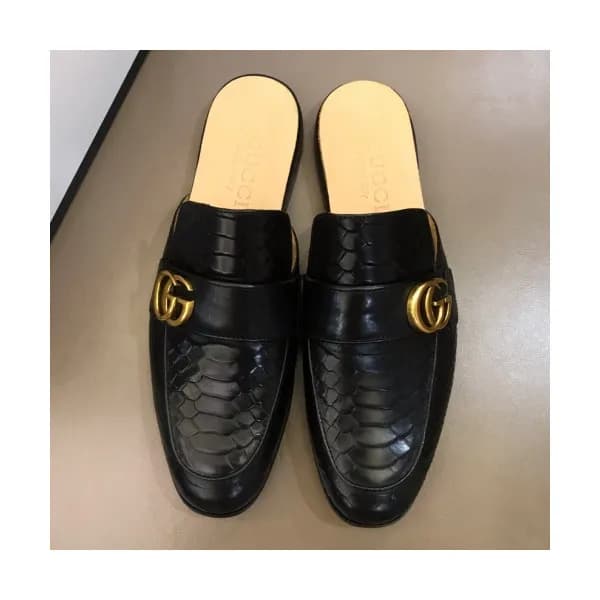 [커스텀급]Gucci 2019 Mens Vintage GG Logo Blopper-mule… - 1