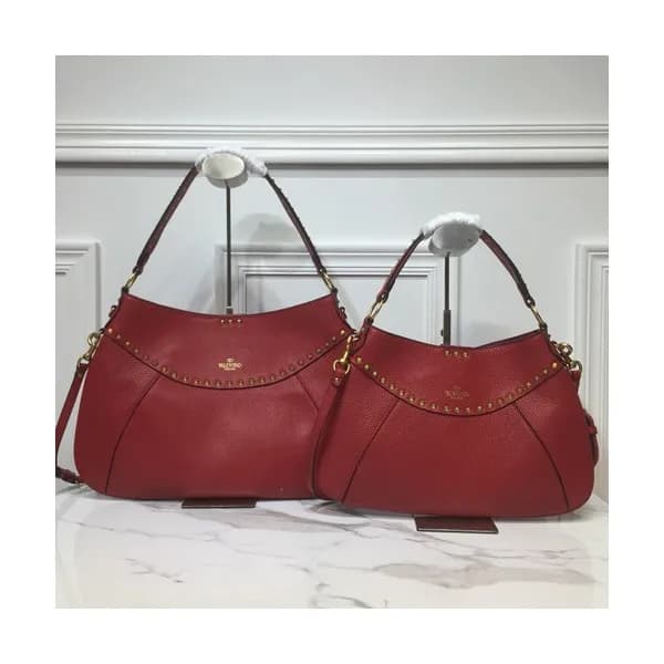 Valentino 2019 Garavani Twinkle Studs Leather Tote… - 1