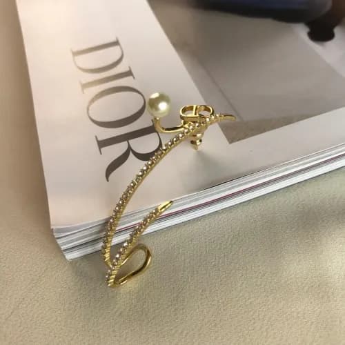 Dior Yellow Gold Earring - 디올 여성용 18k도금 옐로우 골드 … - 1
