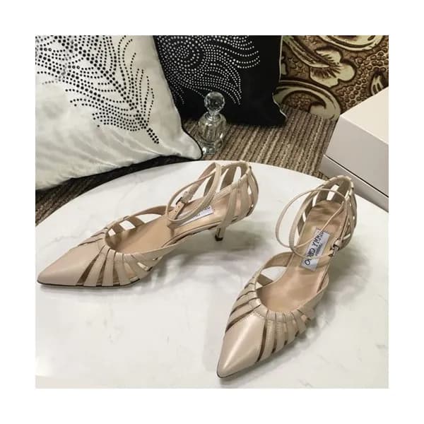 Jimmy Choo 2019 Ladies Leather Middle Heel Sandal … - 1