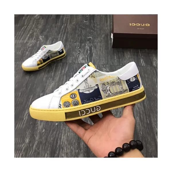 Gucci 2019 Mens Leather Sneakers - 구찌 2019 남성용 레더 … - 1